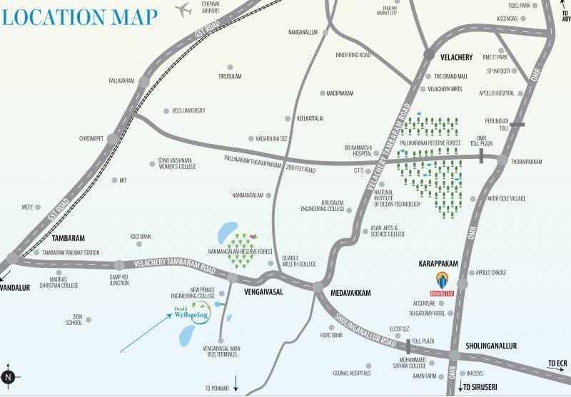 Medavakkam, चेन्नै नक्शा