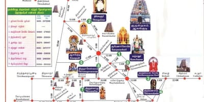 नक्शा चेन्नई के मंदिरों