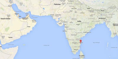चेन्नई भारत का नक्शा