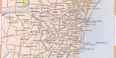 मार्ग के मानचित्र चेन्नै